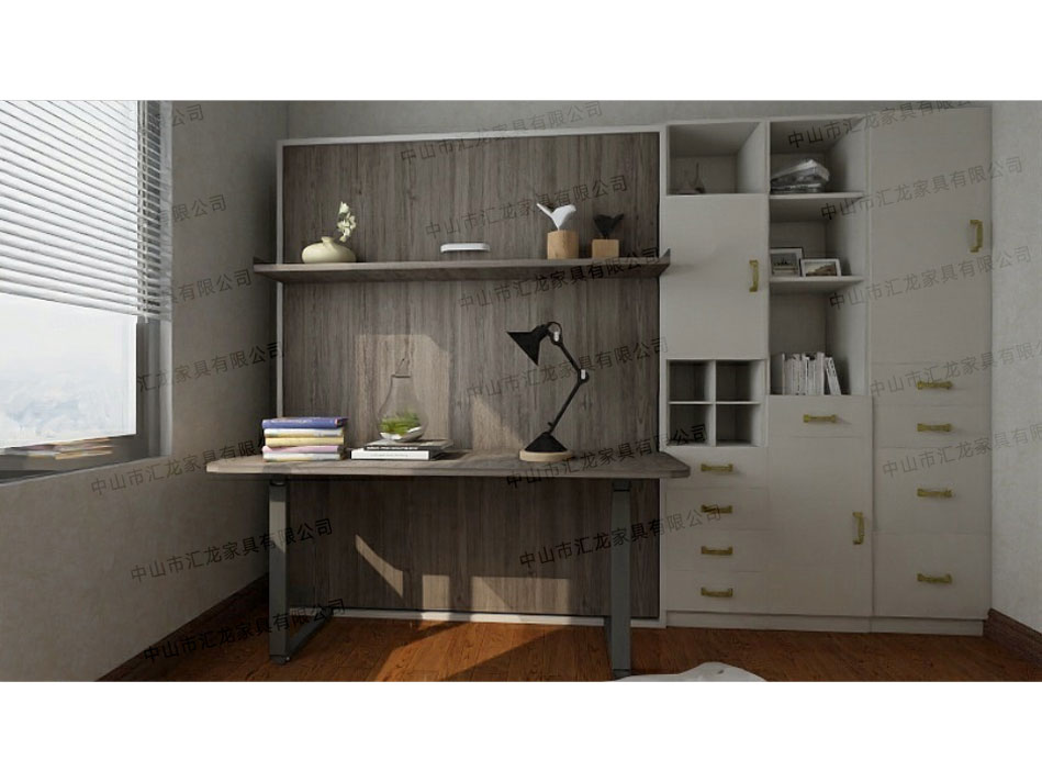 Wallbed(Bookshelf with Desk)